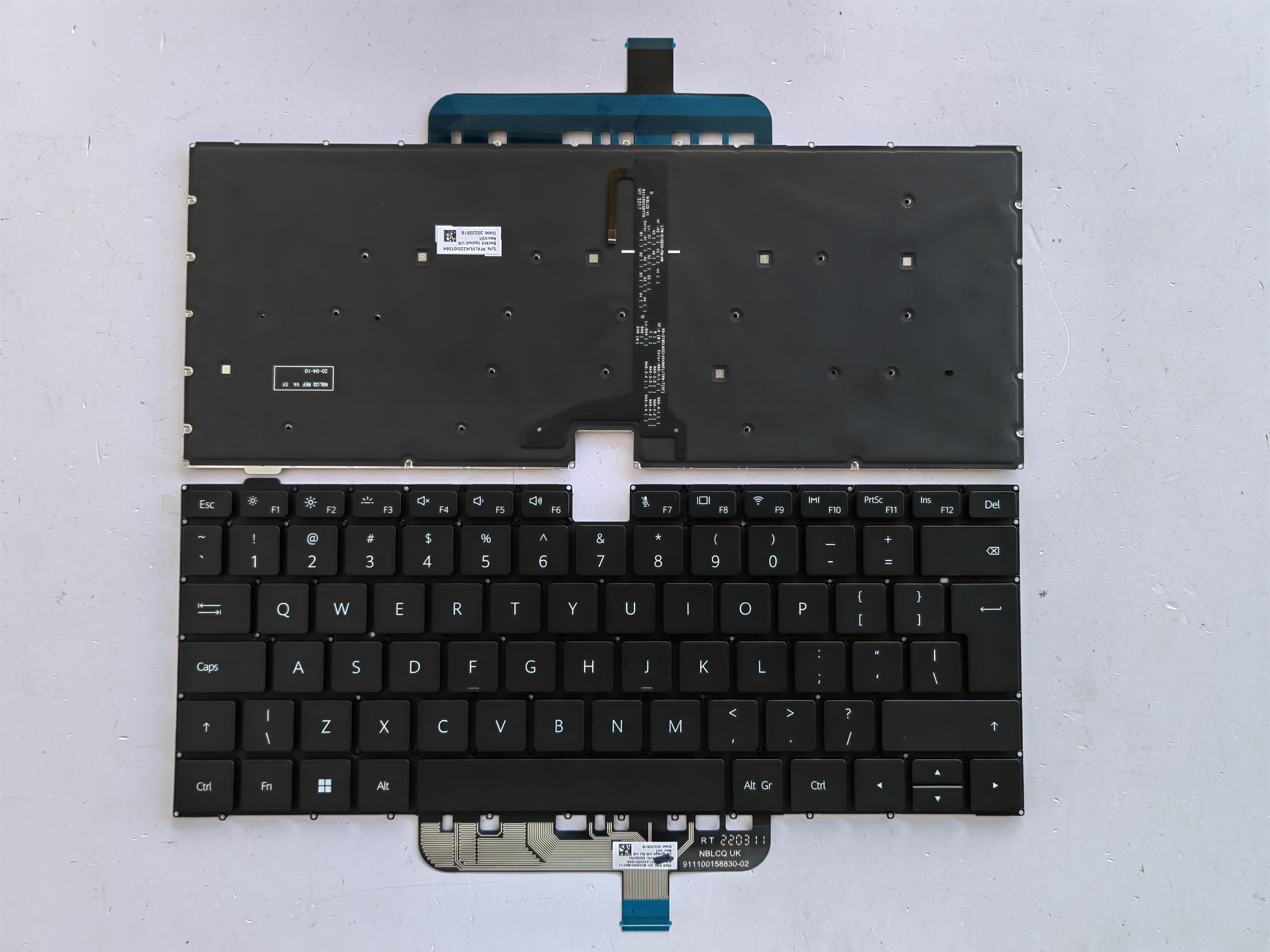 Picture of New Replacement Laptop Keyboard For HUAWEI W29/HBL-W29/matebook D14 BLACK Backlit UI Layout